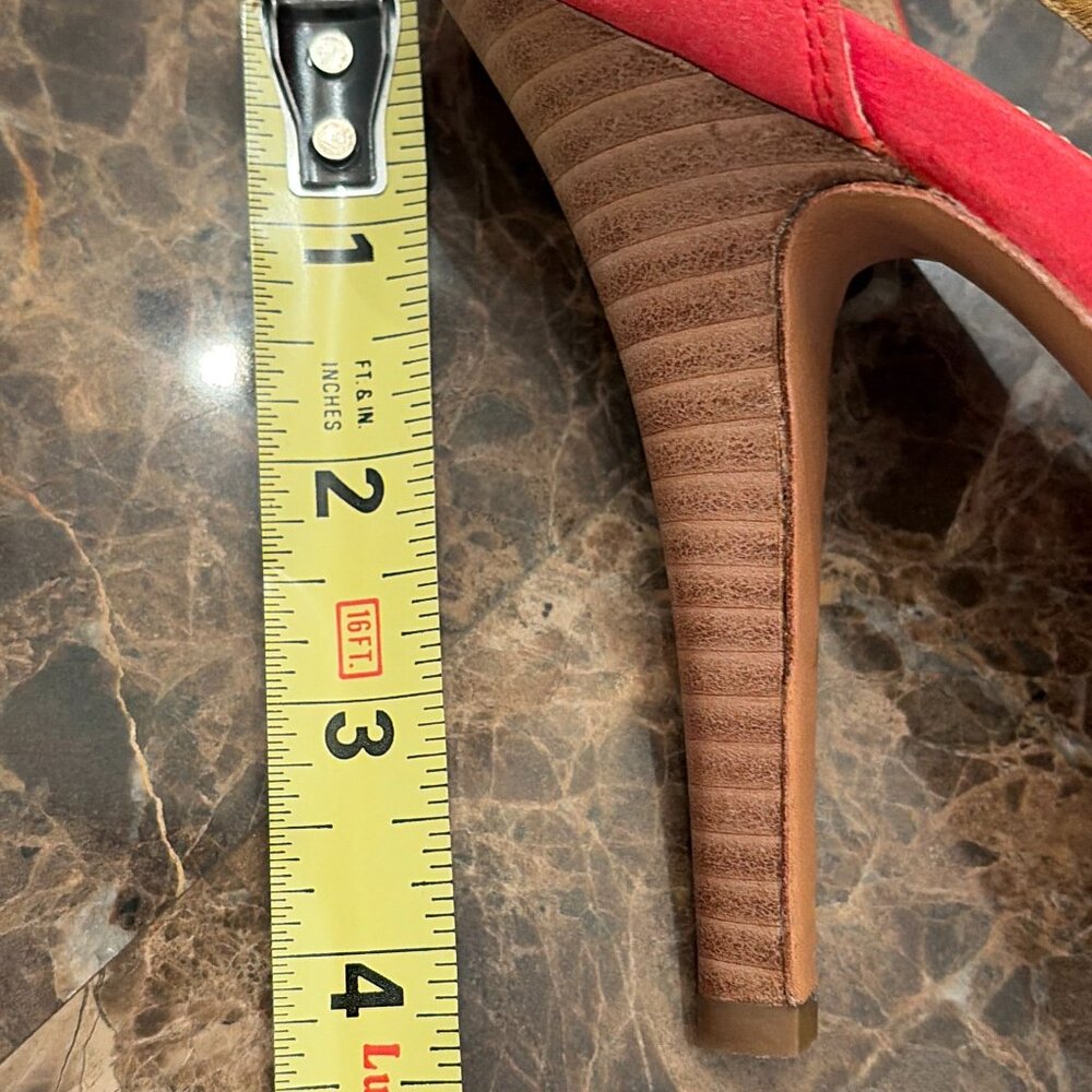 Coach Adelle Nubuck Blossom Colored Platform Heels (Size 5) - Picture 14 of 15